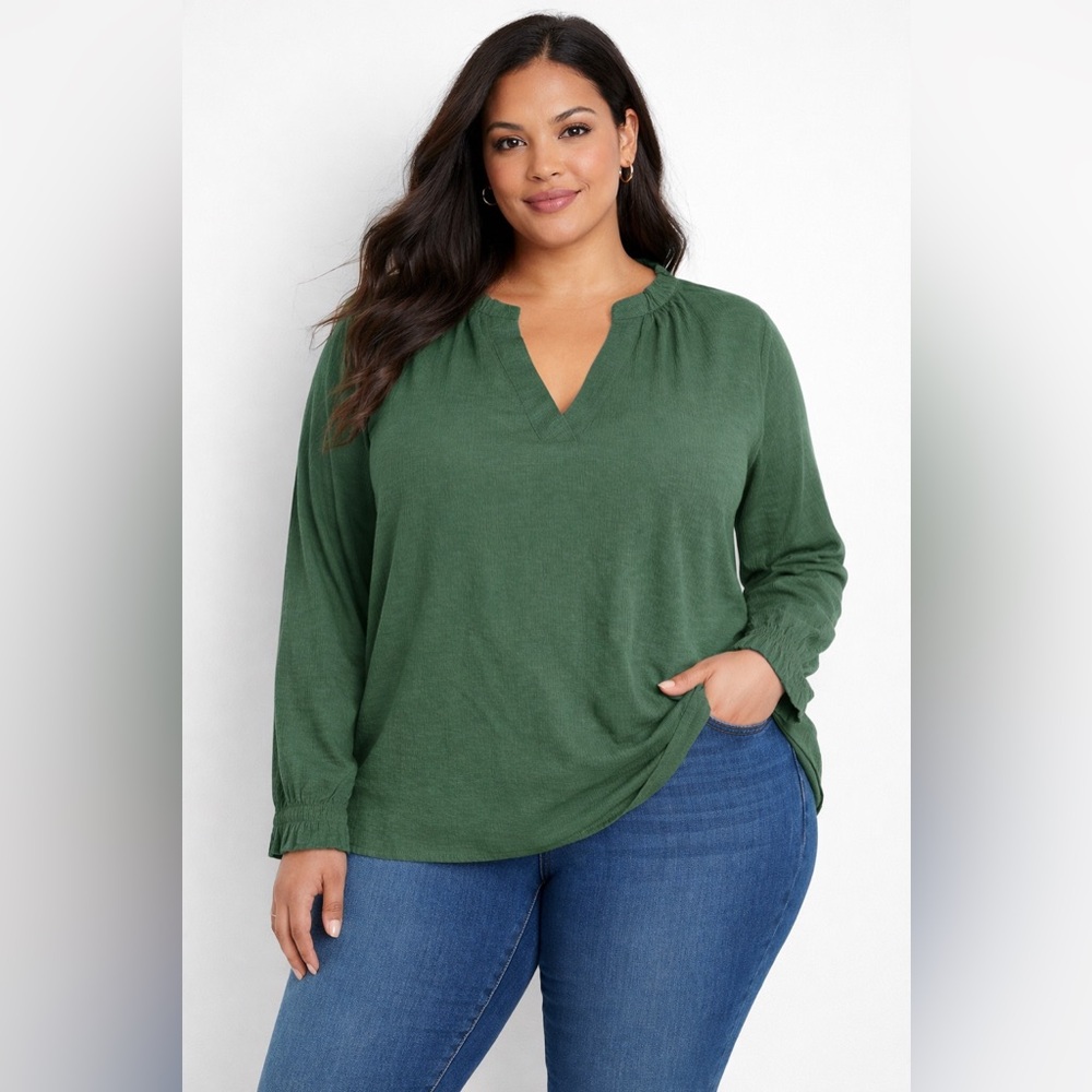🌙 B171 Penningtons women’s v-neck blouse